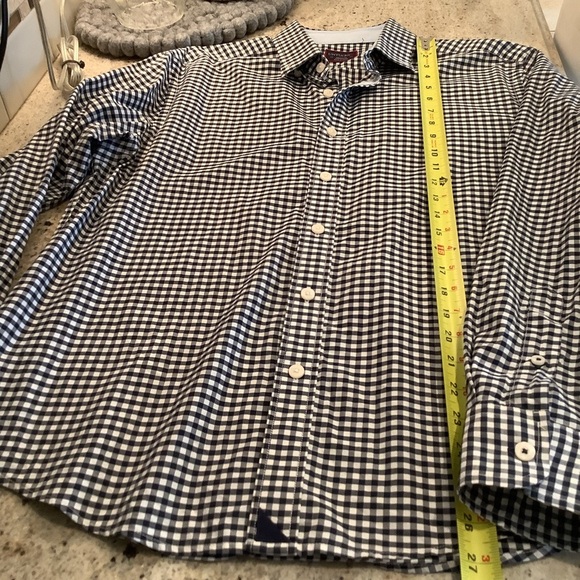 Untuckit Black and White Windowpane Check Shirt Size Medium - Picture 5 of 7